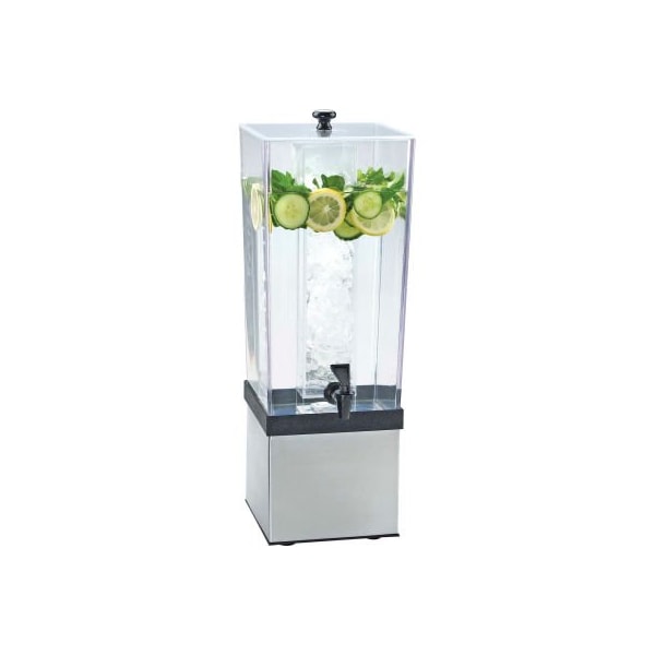 Cal-Mil Cal-Mil 3324-3INF-55 Econo Beverage Dispenser W/Inf. Chamber 3 Gal. 7-1/2"W x 9-1/2"D x 23-1/2"H SS 3324-3INF-55 - main